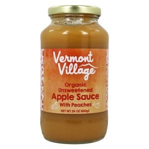 VERMONT VILLAGE ORGANIC APPLE SAUCE WITH PEACHES