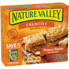 NV CRNCHY GRAN BARS PEANUT BUTTER 6CT