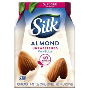 SILK ALMOND UNSWEETENED VANILLA 4X10 3CT