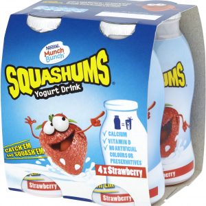 MUNCH BUNCH DRINKY + STRAWBERRY 4PK