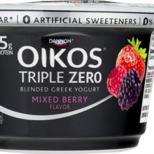 DANNON OIKOS TRIPLE ZERO MIXED BERRY