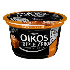 DANNON OIKOS TRIPLE ZERO SALTED CARAMEL