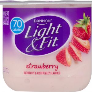 DANNON LIGHT N FIT STRAWBERRY  YOGURT