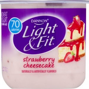 DANNON LIGHT N FIT STRAWBERRY CHEESECAKE