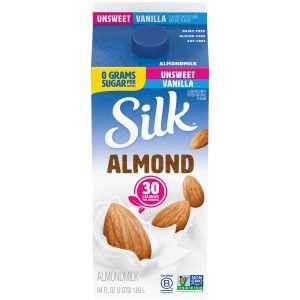 SILK DHA UNSWEET VANILLA ALMON OAT BLEND MILK  6CT