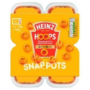 HEINZ HOOPS SNAP POTS 4PACK