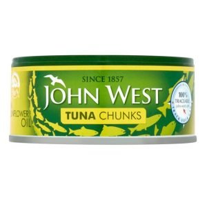 JOHN WEST TUNA CHUNKS IN SUNFLOWER OIL