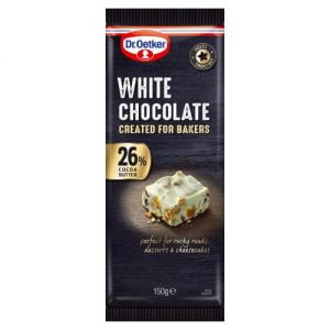 DR.OETKER FINE COOKS' WHITE CHOCOLATE BAR (26%)