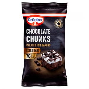 DR.OETKER EXTRA DARK CHOCOLATE CHUNKS