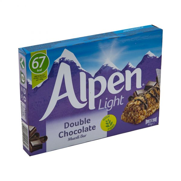 ALPEN LIGHT BARS DOUBLE CHOCOLAT 5PK CPT International