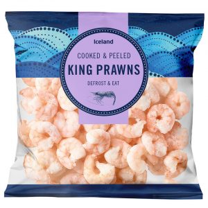 ICELAND COOKED & PEELED KING PRAWNS