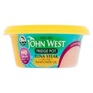 JOHN WEST NO DRAIN TUNA STEAK SUNFLOWER OIL FRIDGE POT