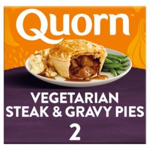 QUORN STEAK STYLE AND GRAVY PIES