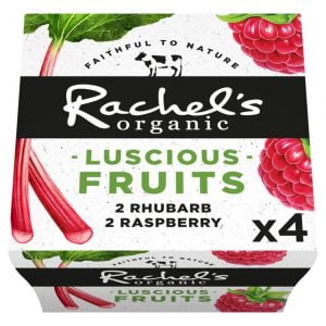 RACHELS LUCIOUS FRUITS MULTIPACK RASPBERRY & RHUBARB