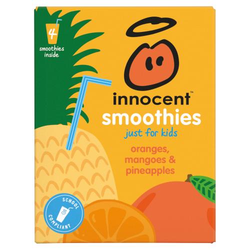 INNOCENT SMOOTHIES FOR KIDS ORANGE, MANGO & PINEAPPLE 4PK CPT