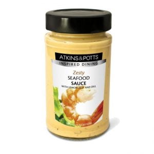 ATKINS & POTTS SEAFOOD SAUCE WITH LEMON ZEST AND DILL - GREAT TASTE GOLD AWARD WINNER