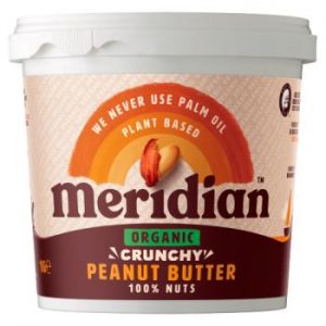 MERIDIAN ORGANIC PEANUT BUTTER CRUNCHY 100%