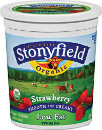 STONYFIELD ORGANIC WHOLE MILK FROZEN YOGURT STRAWBERRY