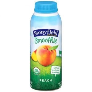 STONYFIELD ORGANIC SMOOTHIES LOW FAT DRINKABLE YOGURT PEACH PROBIOTIC