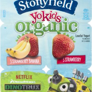 STONYFIELD ORGANIC KIDS YOGURT YOKIDS STRAWBERRY & BANANA