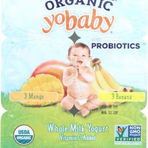 STONYFIELD ORGANIC YO BABY YOGURT BANANA STRAWBERRY