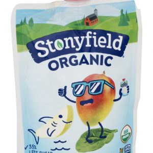 STONYFIELD ORGANIC YOTOT YOGURT POUCH PEAR SPINACH MANGO