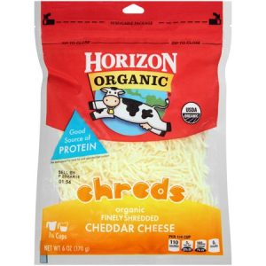 HO ORGANIC FINELY SHREDDED CHEDDAR CHEESE