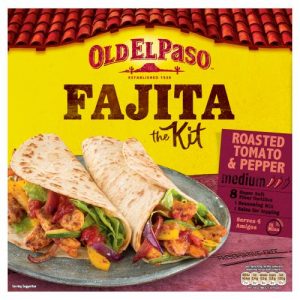 OLD EL PASO TOMATO & PEPPER FAJ DINER KIT