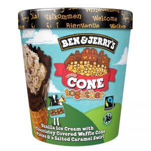 BEN & JERRY'S WAFFLE CONE TOGETHER