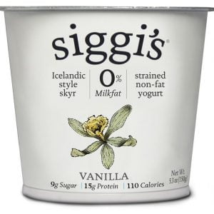 SIGGI'S SKYR ICELANDIC STYLE STRAINED NON-FAT YOGURT VANILLA