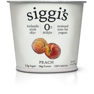 SIGGI'S SKYR ICELANDIC STYLE STRAINED NON-FAT YOGURT PEACH