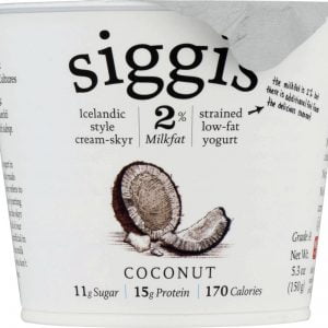 SIGGI'S SKYR ICELANDIC STYLE STRAINED REDUCED FAT YOGURT COCONUT