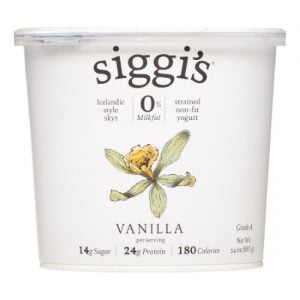 SIGGI'S SKYR ICELANDIC STYLE STRINED WHOLE MILK YOGURT VANILLA LACTOSE FREE