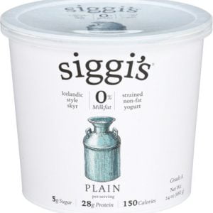 SIGGI'S SKYR ICELANDIC STYLE STRAINED NON-FAT YOGURT PLAIN