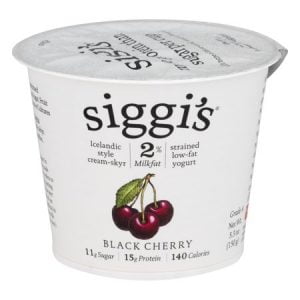 SIGGI'S SKYR ICELANDIC STYLE STRAINED LOW FAT YOGURT BLACK CHERRY