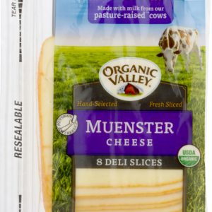 ORGANIC VALLEY CHEESE SLICED MUENSTER 8 SLICES