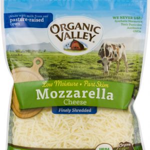 ORGANIC VALLEY CHEESE MOZZARELLA SHREDDED PART SKIM