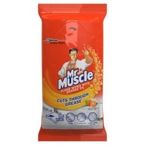 MR MUSCLE FLOOR WIPES ORANGE 12S