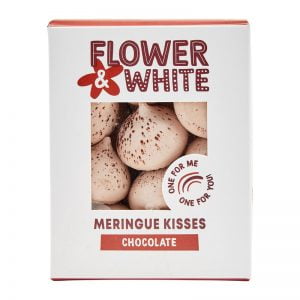 FLOWER & WHITE - CHOCOLATE MERINGUE KISSES (AKA DROPS)