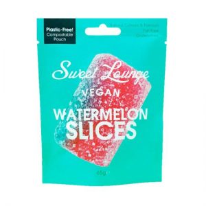 SWEET LOUNGE  VEGAN FIZZY WATERMELON SLICES POUCH  65G