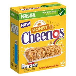 NESTLE HONEY CHEERIOS CEREAL BARS 6PK (6x22g)