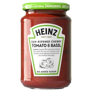 HEINZ SUN DRIED CHERRY TOMATO AND BASIL PASTA SAUCE