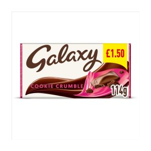 GALAXY COOKIE CRUMBLE L/BLOCK  PMP £1.50