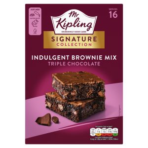 MR KIPLING SIGNATURE TRIPLE CHOCOLATE BROWNIE CAKE MIX