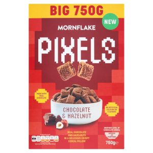 MORNFLAKE PIXELS CHOC & HAZELNUT PILLOWS