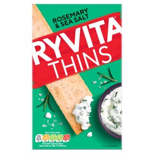 RYVITA THINS ROSEMARY & SEA SALT FLATBREADS